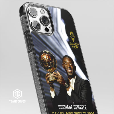 Coque joueur OUSMANE DEMBELE DEMBÉLÉ BALLON D'OR PARIS SG - TEAMCOQUES