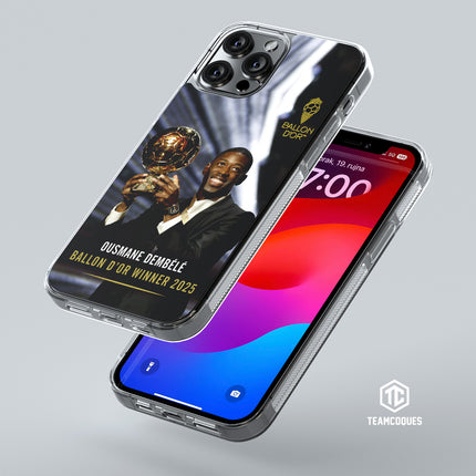 Coque joueur OUSMANE DEMBELE DEMBÉLÉ BALLON D'OR PARIS SG - TEAMCOQUES
