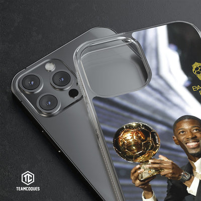 Coque joueur OUSMANE DEMBELE DEMBÉLÉ BALLON D'OR PARIS SG - TEAMCOQUES