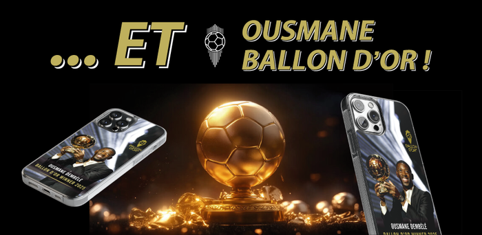 Coque Ousmane DEMBELE Ballon d'Or 2025 Dembélé ! TEAMCOQUES