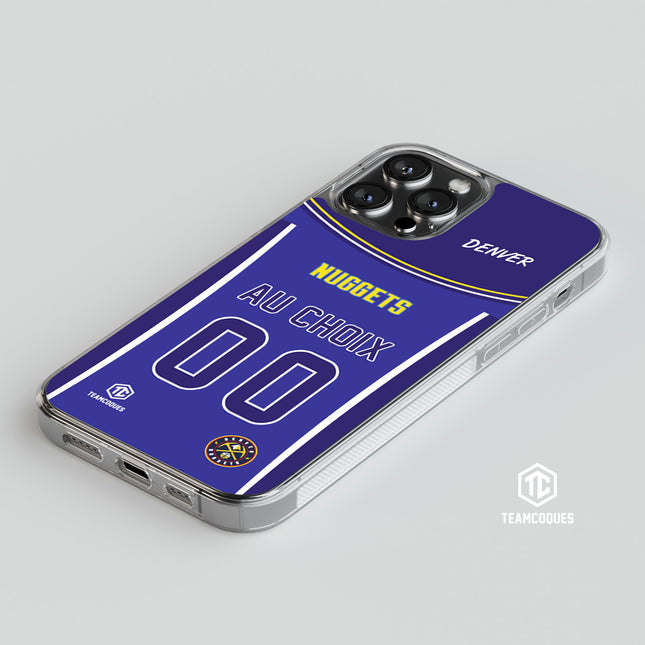 Coque basket NBA DENVER NUGGETS personnalisable - TEAMCOQUES