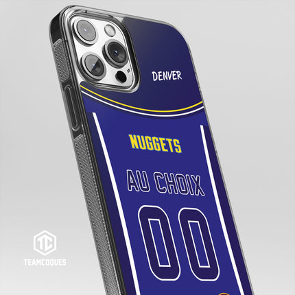 Coque basket NBA DENVER NUGGETS personnalisable - TEAMCOQUES