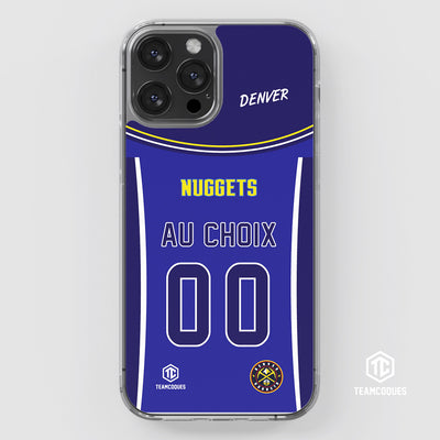 Coque basket NBA DENVER NUGGETS personnalisable - TEAMCOQUES
