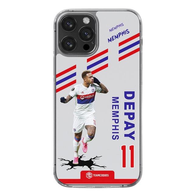 Coque joueur MEMPHIS DEPAY LYON OL - TEAMCOQUES