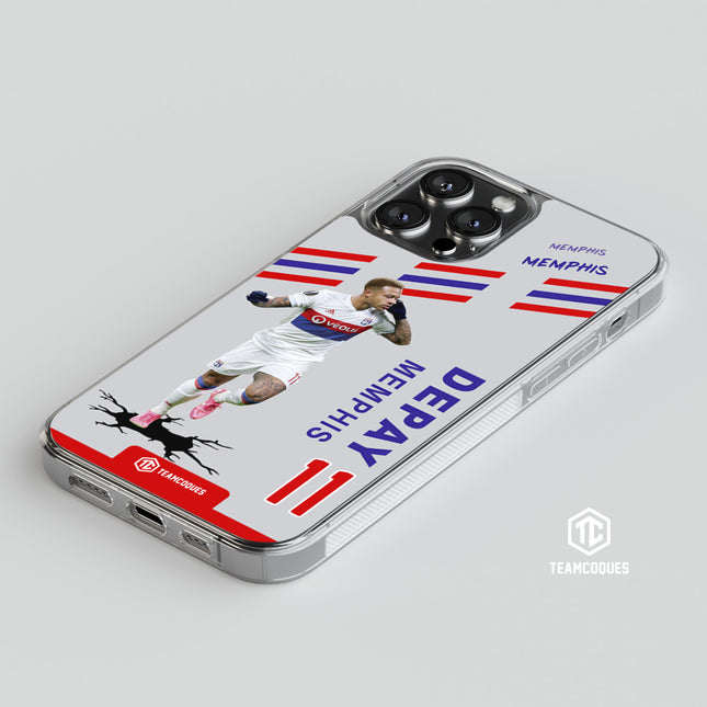 Coque joueur MEMPHIS DEPAY LYON OL - TEAMCOQUES