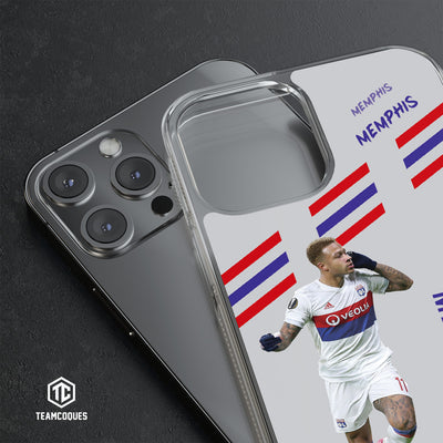 Coque joueur MEMPHIS DEPAY LYON OL - TEAMCOQUES