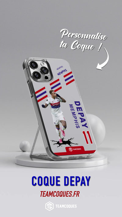 Vidéo Coque joueur MEMPHIS DEPAY LYON OL - TEAMCOQUES