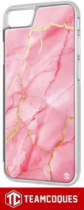 Coque design MARBRE ROSE 2 - TEAMCOQUES
