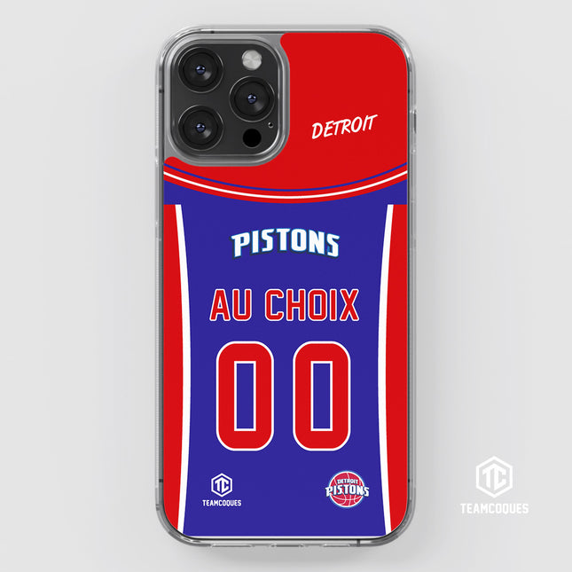 Coque basket NBA DETROIT PISTONS personnalisable - TEAMCOQUES