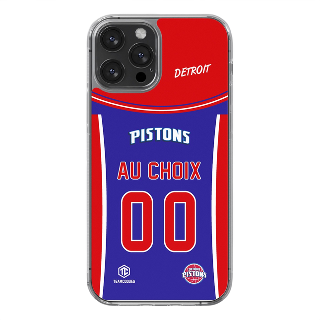 Coque basket NBA DETROIT PISTONS personnalisable - TEAMCOQUES