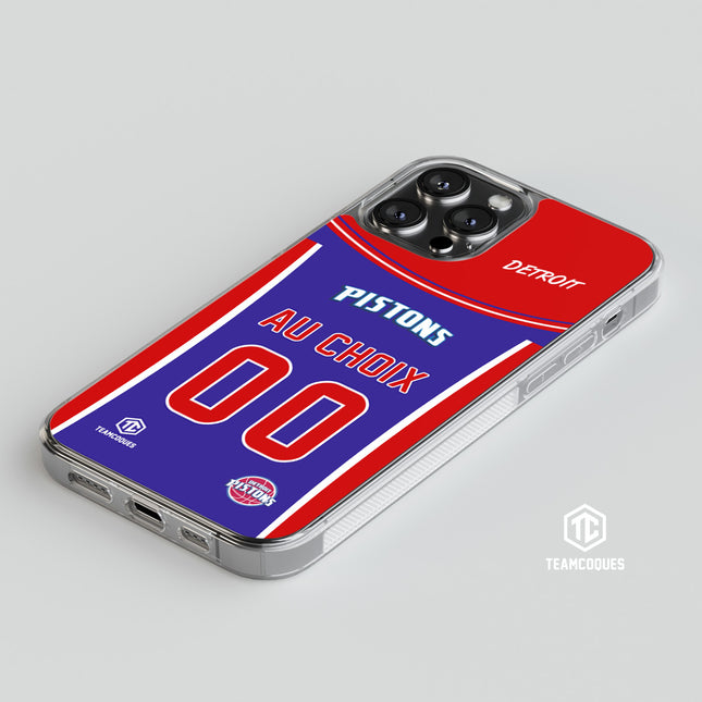 Coque basket NBA DETROIT PISTONS personnalisable - TEAMCOQUES