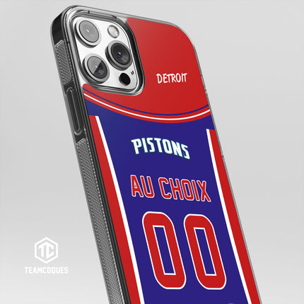 Coque basket NBA DETROIT PISTONS personnalisable - TEAMCOQUES