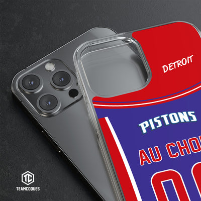 Coque basket NBA DETROIT PISTONS personnalisable - TEAMCOQUES