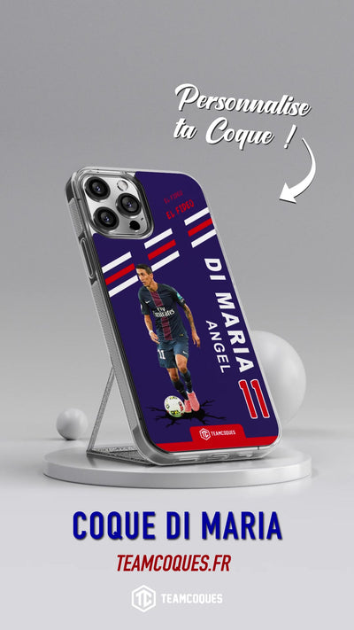 Vidéo Coque joueur ANGEL DI MARIA PARIS - TEAMCOQUES