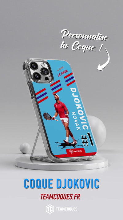 Vidéo Coque joueur NOVAK DJOKOVIC TENNIS - TEAMCOQUES