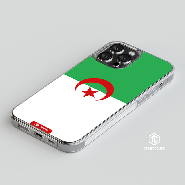 Coque drapeau ALGERIE personnalisable - TEAMCOQUES