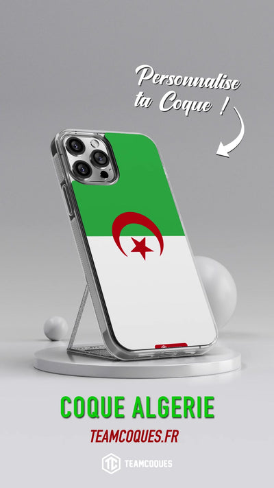 Vidéo Coque drapeau ALGERIE personnalisable - TEAMCOQUES