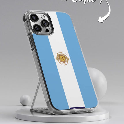 Vidéo Coque drapeau ARGENTINE 1 personnalisable - TEAMCOQUES