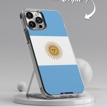 Vidéo Coque drapeau ARGENTINE 2 personnalisable - TEAMCOQUES