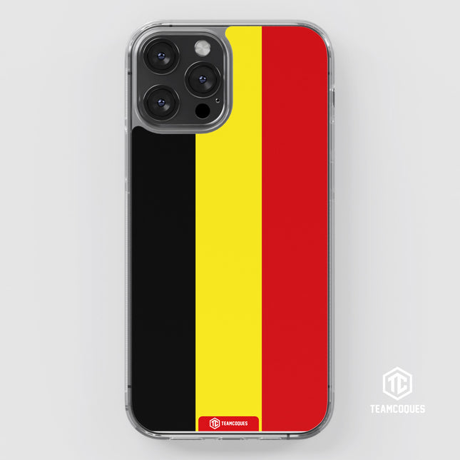 Coque drapeau BELGIQUE 1 personnalisable - TEAMCOQUES