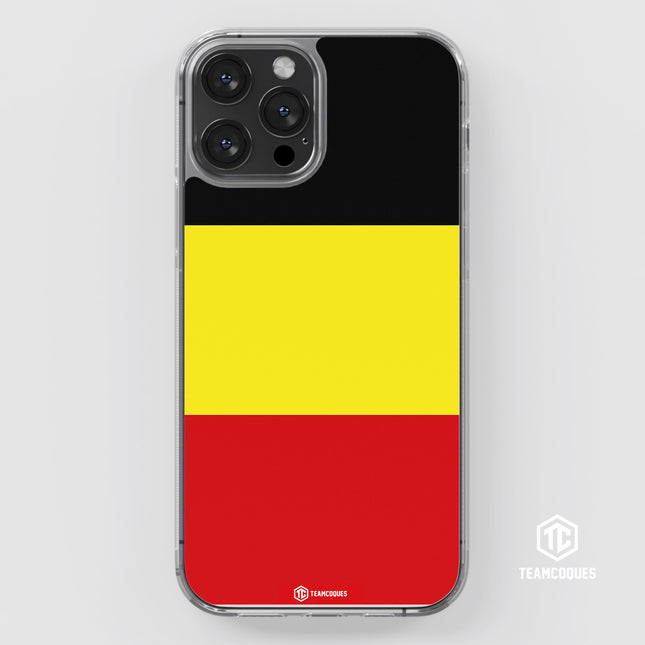 Coque drapeau BELGIQUE 2 personnalisable - TEAMCOQUES