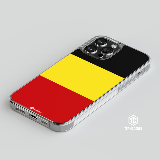 Coque drapeau BELGIQUE 2 personnalisable - TEAMCOQUES