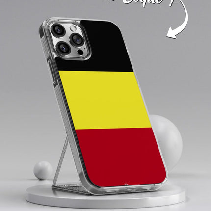 Vidéo Coque drapeau BELGIQUE 2 personnalisable - TEAMCOQUES