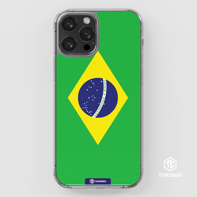 Coque drapeau BRÉSIL personnalisable - TEAMCOQUES