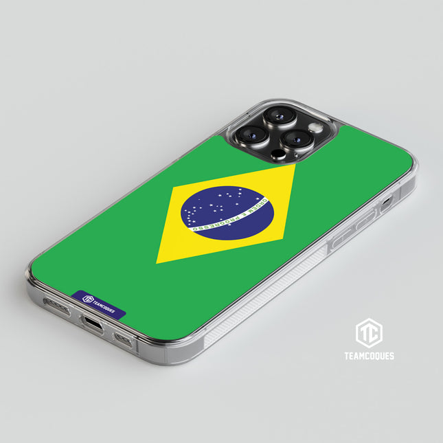 Coque drapeau BRÉSIL personnalisable - TEAMCOQUES