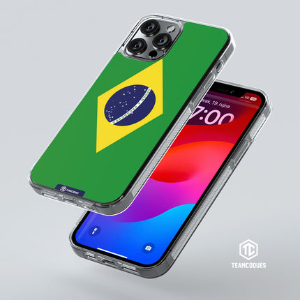 Coque drapeau BRÉSIL personnalisable - TEAMCOQUES