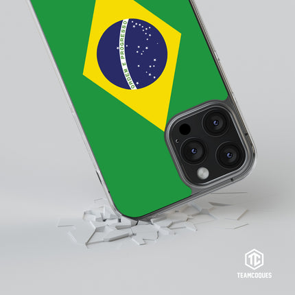 Coque drapeau BRÉSIL personnalisable - TEAMCOQUES