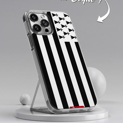Vidéo Coque drapeau BRETON BRETAGNE personnalisable - TEAMCOQUES
