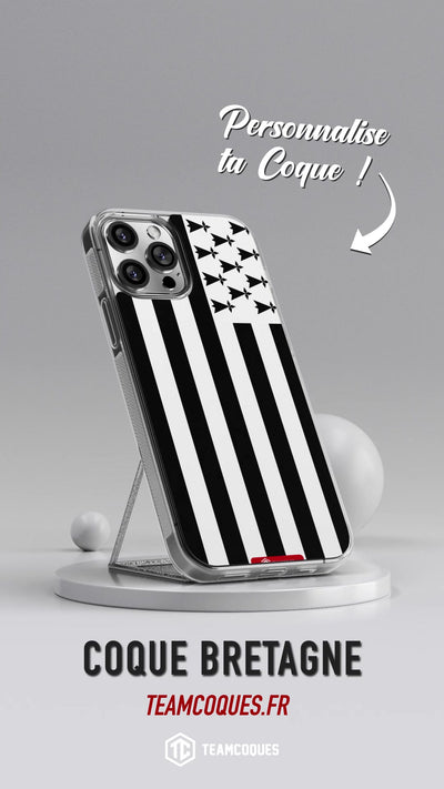 Vidéo Coque drapeau BRETON BRETAGNE personnalisable - TEAMCOQUES