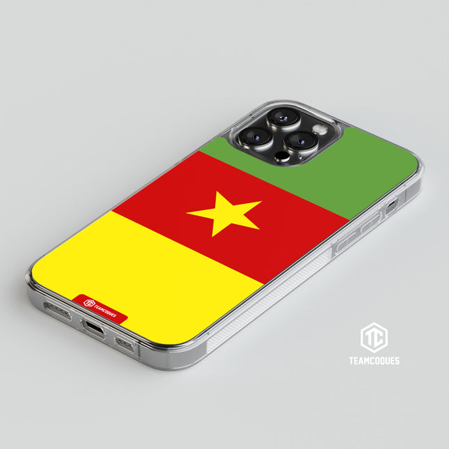 Coque drapeau CAMEROUN 2 personnalisable - TEAMCOQUES