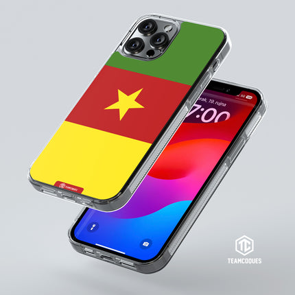 Coque drapeau CAMEROUN 2 personnalisable - TEAMCOQUES