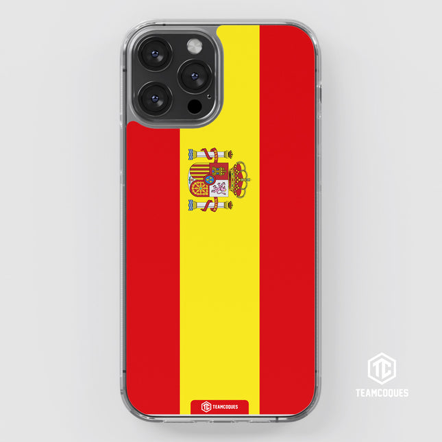 Coque drapeau ESPAGNE 1 personnalisable - TEAMCOQUES