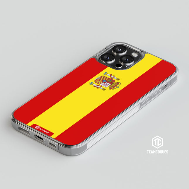 Coque drapeau ESPAGNE 1 personnalisable - TEAMCOQUES