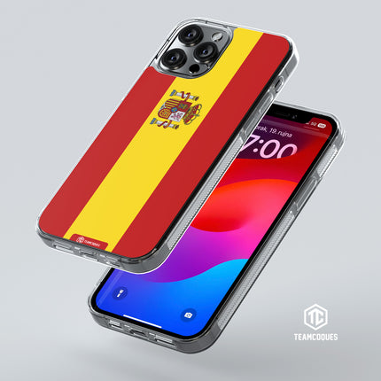 Coque drapeau ESPAGNE 1 personnalisable - TEAMCOQUES