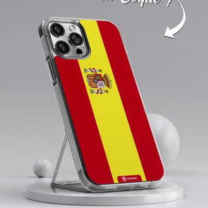 Vidéo Coque drapeau ESPAGNE 1 personnalisable - TEAMCOQUES
