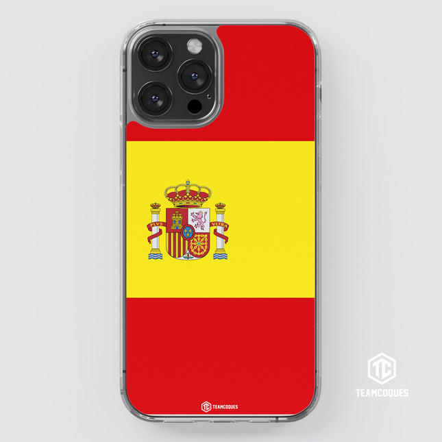 Coque drapeau ESPAGNE 2 personnalisable - TEAMCOQUES