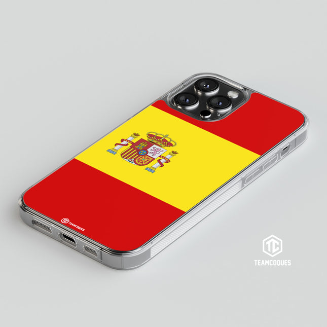 Coque drapeau ESPAGNE 2 personnalisable - TEAMCOQUES