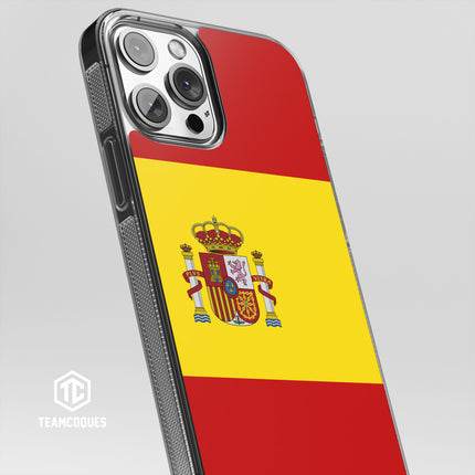 Coque drapeau ESPAGNE 2 personnalisable - TEAMCOQUES
