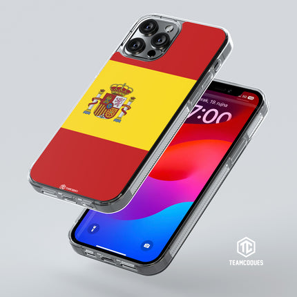 Coque drapeau ESPAGNE 2 personnalisable - TEAMCOQUES