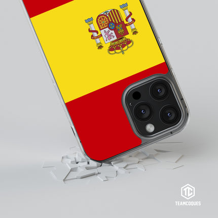 Coque drapeau ESPAGNE 2 personnalisable - TEAMCOQUES