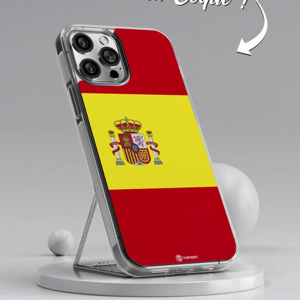 Vidéo Coque drapeau ESPAGNE 2 personnalisable - TEAMCOQUES