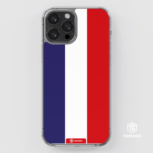 Coque drapeau FRANCE 1 personnalisable - TEAMCOQUES