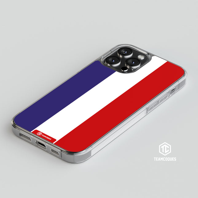 Coque drapeau FRANCE 1 personnalisable - TEAMCOQUES