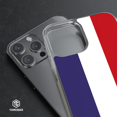 Coque drapeau FRANCE 1 personnalisable - TEAMCOQUES