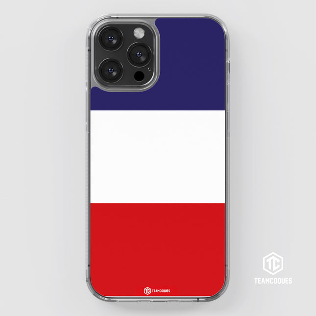 Coque drapeau FRANCE 2 personnalisable - TEAMCOQUES