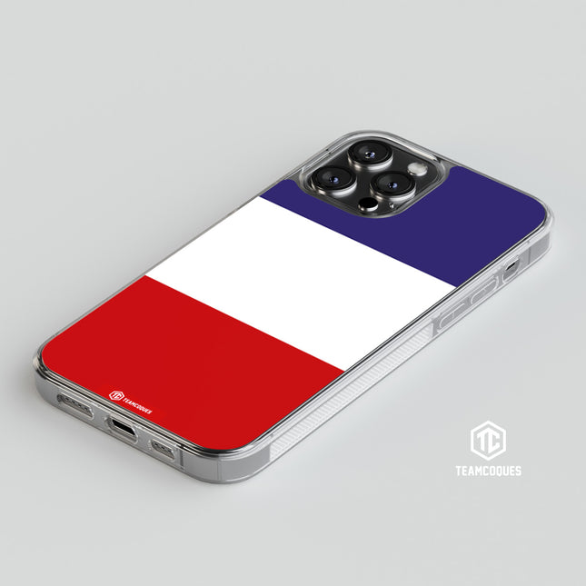 Coque drapeau FRANCE 2 personnalisable - TEAMCOQUES